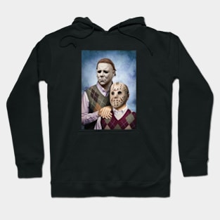 Michael Myers and Jason Voorhees Step Brothers Movie Funny Shirts, Brothers Family Portrait, Horror Movie Characters, Gifts for Friend Hoodie